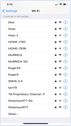 managed wi-fi ssid list